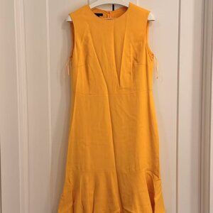 ESCADA Yellow Fit & Flare Dress